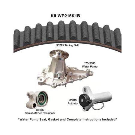 Dayco 98-05 Lexus 3L Water Pump Kit, Wp215K1B WP215K1B